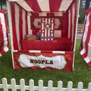 Hoopla set up ready for a fun day in the office ready for anyone to play